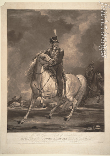 Phillips Thomas - Porträt von General Graf Matwei Iwanowitsch Platow (1757-1818), Ataman der Donkosaken