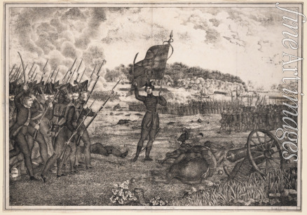 Anonymous - Polish-Russian war scene, 1831