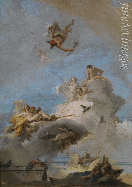 Tiepolo Giandomenico - Der Triumph der Venus (Der Olymp)