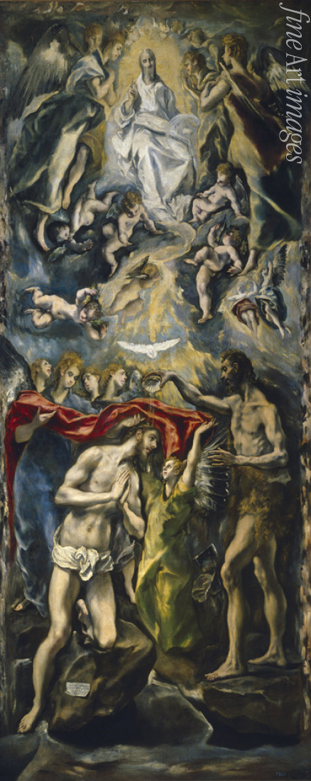 El Greco Dominico - Die Taufe Christi