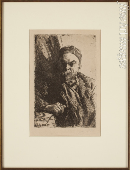 Zorn Anders Leonard - Portrait of the poet Paul Verlaine (1844-1896)