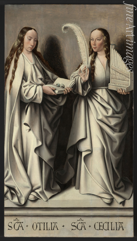 Master of Frankfurt - Saints Ottilia and Cecilia (Panel of the St Anne Altarpiece)