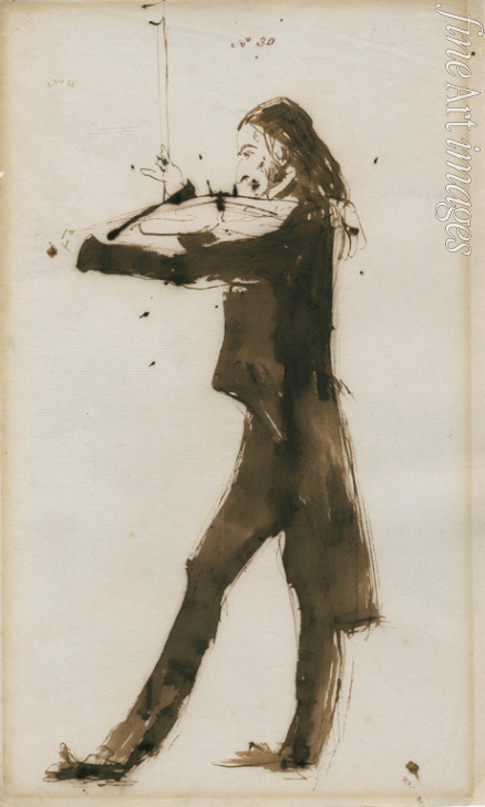 Landseer Sir Edwin Henry - Portrait of Niccolò Paganini (1782-1840)