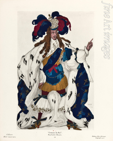 Bakst Léon - King. Costume design for the ballet Sleeping Beauty by P. Tchaikovsky