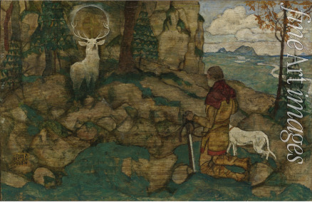 Schiele Egon - The vision of Saint Hubert