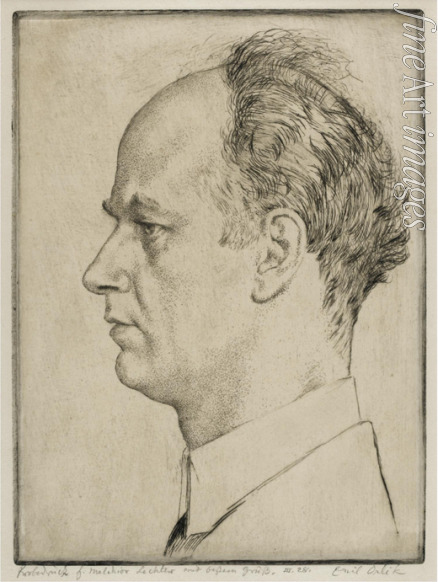 Orlik Emil - Porträt von Wilhelm Furtwängler (1886-1954)