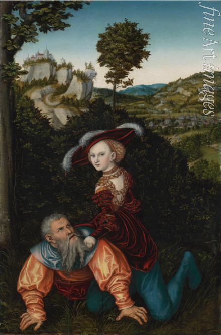 Cranach Lucas der Ältere - Aristoteles und Phyllis