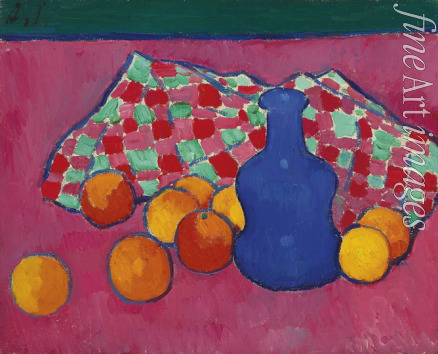 Jawlensky Alexei von - Blaue Vase mit Orangen