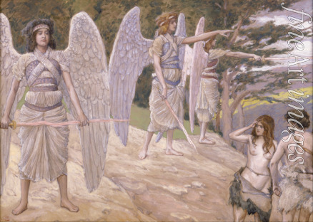 Tissot James Jacques Joseph - Adam and Eve Driven From Paradise