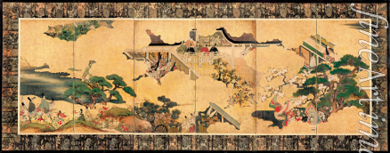 Unbekannter Künstler - Szenen aus der Geschichte vom Prinzen Genji (Genji Monogatari)