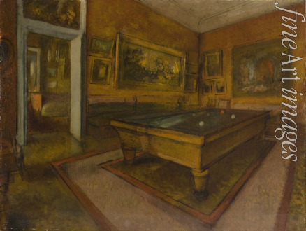 Degas Edgar - Billiard Room at Ménil-Hubert