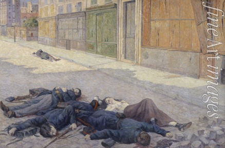 Luce Maximilien - Eine Strasse in Paris im Mai 1871