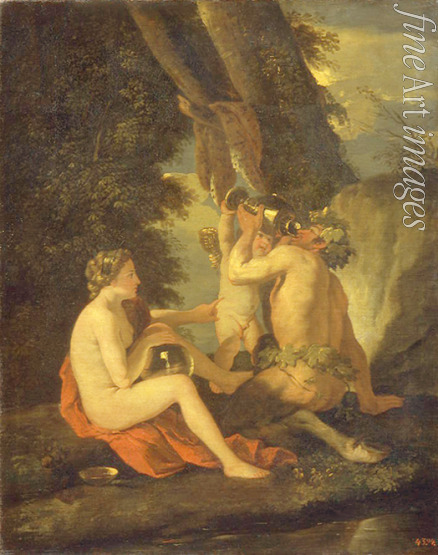 Poussin Nicolas - Satyr and Nymph