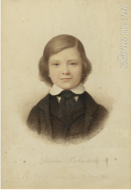 Chocarne Geoffroy-Alphonse - Anton Rubinstein (1829-1894), at the age of 12 years