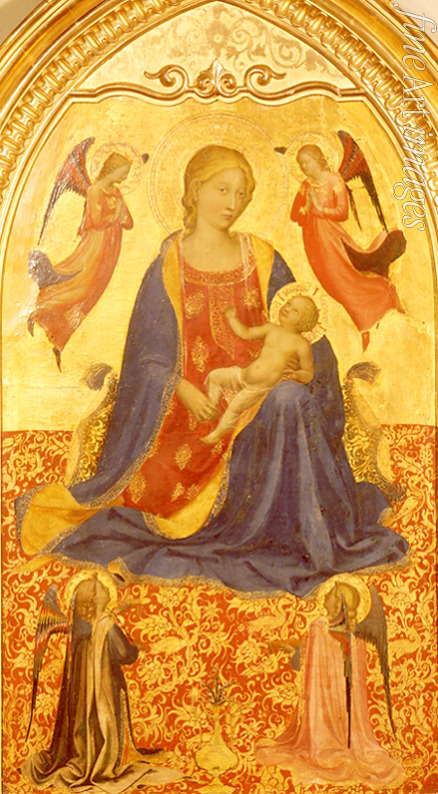 Angelico Fra Giovanni da Fiesole - Madonna mit Jesuskind und Engeln