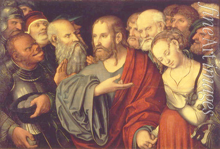 Cranach Lucas der Jüngere - Christus und die Sünderin