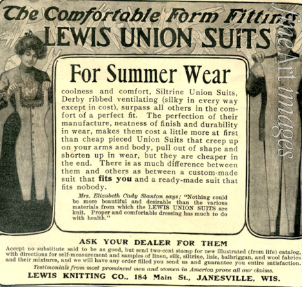 Unbekannter Künstler - Werbung für Lewis Union Suits