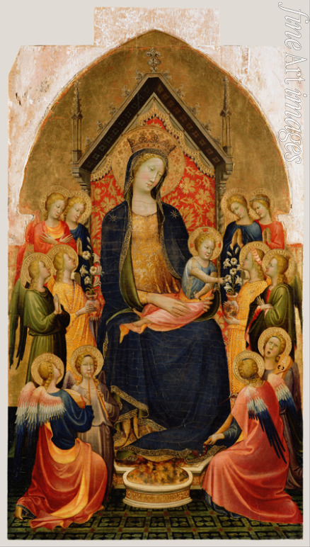 Starnina Gherardo - Thronende Madonna mit Kind und Engeln