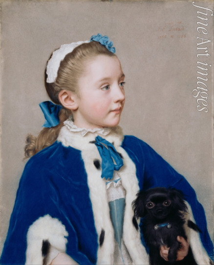 Liotard Jean-Étienne - Maria Frederike van Reede-Athlone im Alter von 7 Jahren