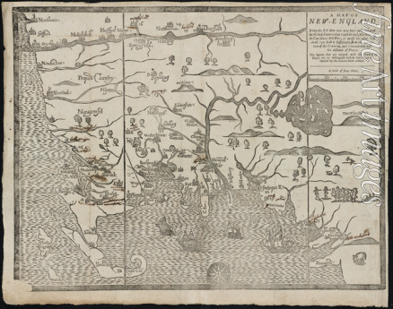 Foster John - Die Karte von Neuengland (Aus: The Present State of New-England von William Hubbard)