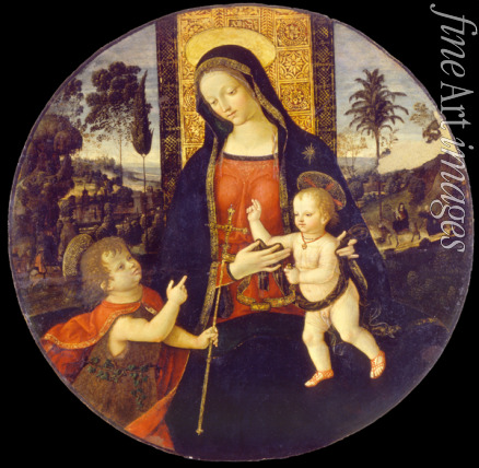 Pinturicchio Bernardino - Virgin and child with John the Baptist as a Boy