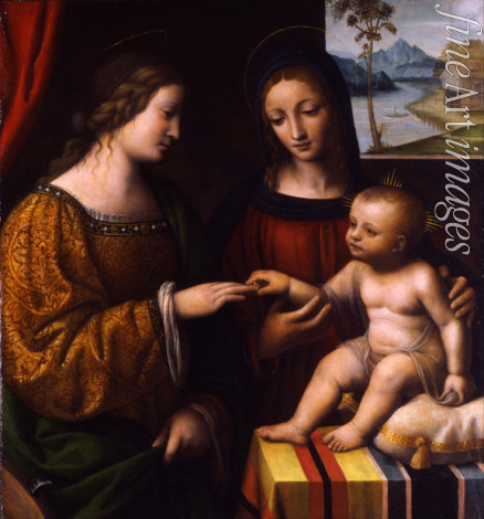 Luini Bernardino - Die mystische Hochzeit der heiligen Katharina