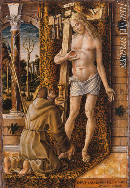 Crivelli Carlo - Saint Francis Catches the Blood of Christ from the Wounds