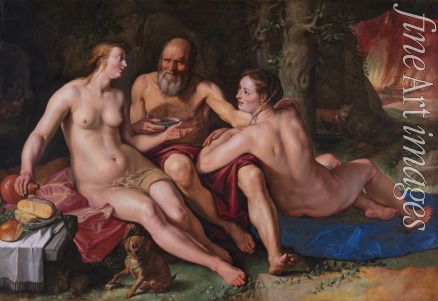 Goltzius Hendrick - Lot and his Daughters