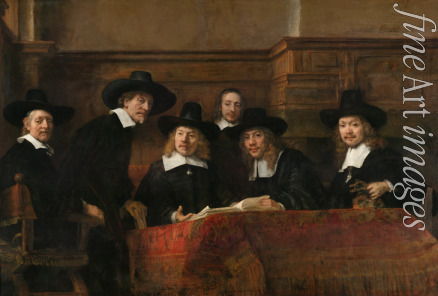 Rembrandt van Rhijn - Die Vorsteher der Tuchmacherzunft