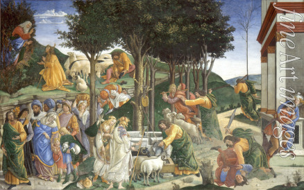 Botticelli Sandro - Szenen aus dem Leben des Moses