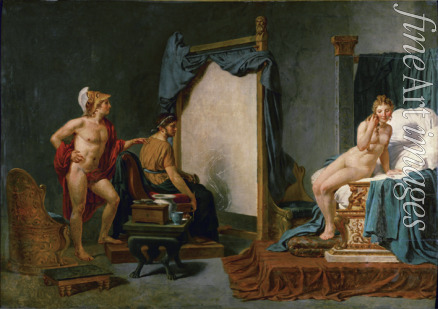 David Jacques Louis - Apelles malt Campaspe in Gegenwart Alexanders des Großen