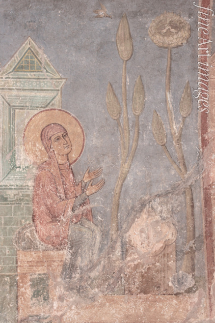 Altrussische Fresken - Heilige Anna betend