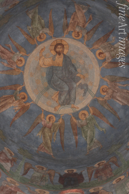 Altrussische Fresken - Die Himmelfahrt Christi