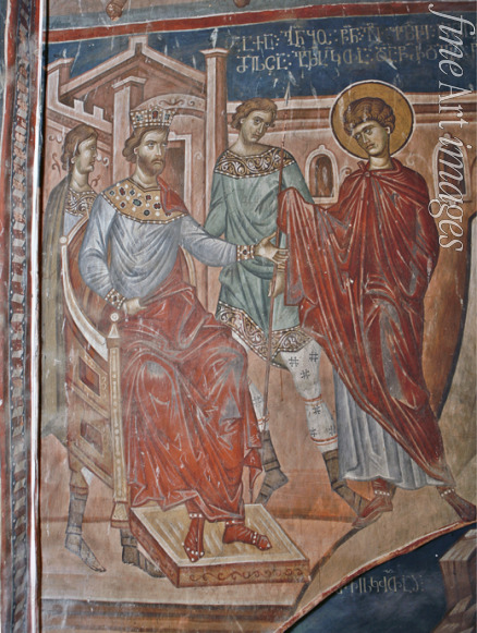 Meister Gerasime - Der heilige Georg vor dem Kaiser Diokletian