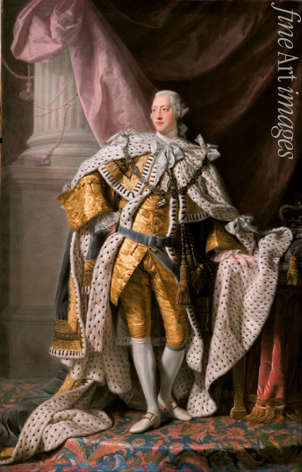 Ramsay Allan - Porträt von König Georg III. von Großbritannien und Irland (1738-1820) in seiner Krönungsrobe