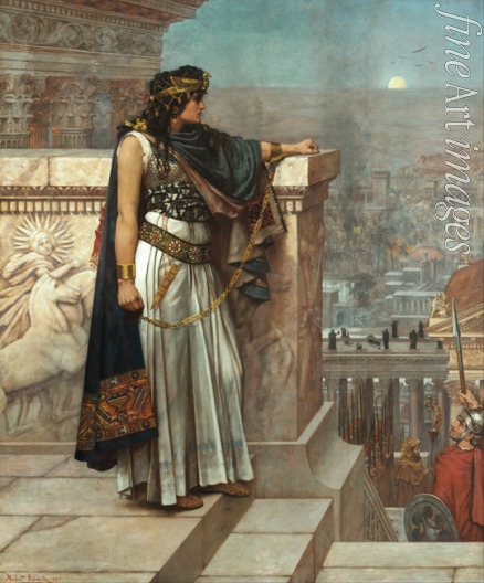 Schmalz Herbert Gustave - Zenobia's last look on Palmyra