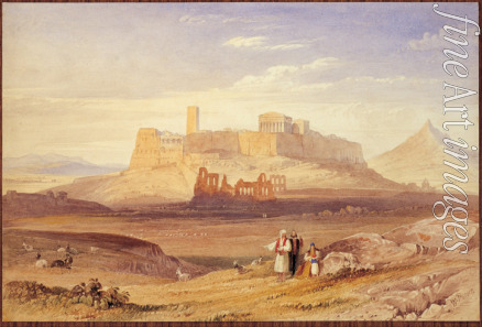 Purser William - Blick auf Athen mit der Akropolis und dem Odeon des Herodes Atticus