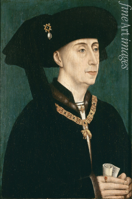 Weyden Rogier van der (Werkstatt) - Porträt von Philipp dem Guten, Herzog von Burgund (1396-1467)