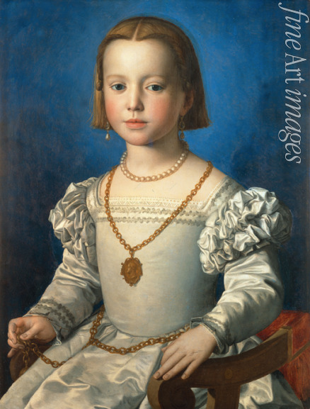 Bronzino Agnolo - Porträt von Bia de' Medici