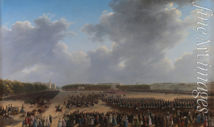 Chernetsov Grigori Grigorievich - Parade Celebrating the End of Military Action in the Kingdom of Poland on Tsaritsa Meadow in St Petersburg on 6 october 1831