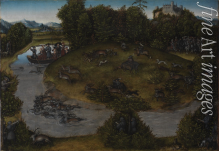Cranach Lucas the Elder - Stag Hunt with the Elector Frederick the Wise