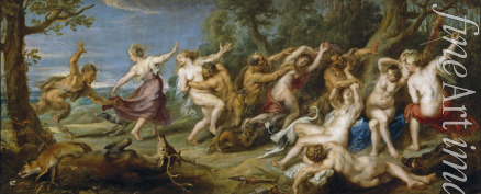 Rubens Pieter Paul - Die Nymphen der Diana werden von Satyrn überrascht