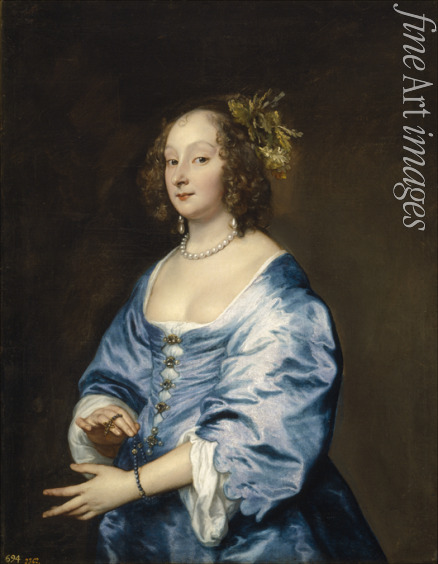 Dyck Sir Anthonis van - Porträt von Mary (geb. Ruthven), Lady van Dyck