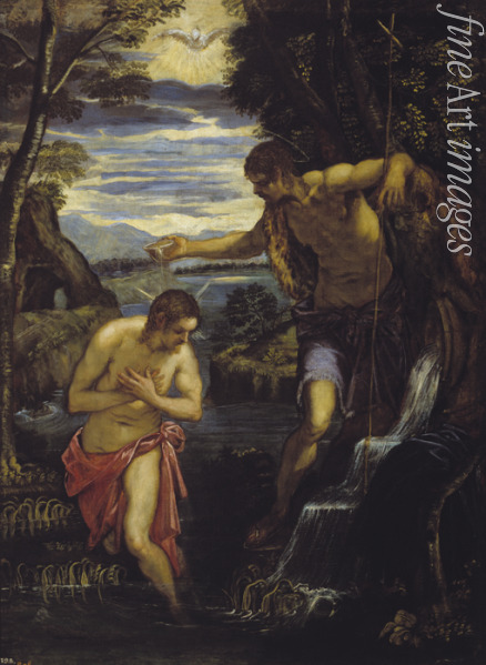 Tintoretto Domenico - The Baptism of Christ