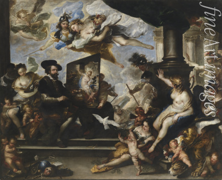 Giordano Luca - Rubens painting the Allegory of Peace