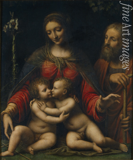 Luini Bernardino - The Holy Family with John the Baptist