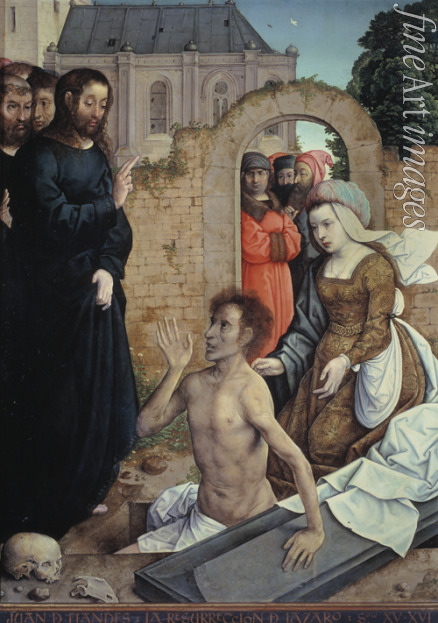 Juan de Flandes - Die Auferweckung des Lazarus