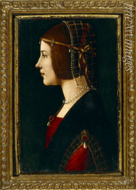 De Predis Giovanni Ambrogio - Die Dame mit dem Perlennetz (Beatrice d'Este?)