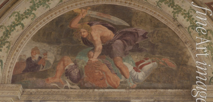Romano Giulio - David tötet Goliath (Loggia di Davide)