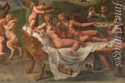 Romano Giulio - Hochzeit von Amor und Psyche, Fresko-Detail im Saal von Amor und Psyche